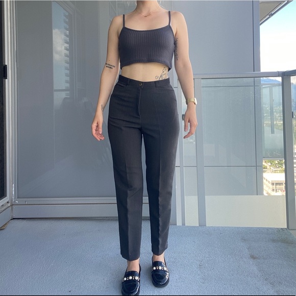 Vintage Grey High Waisted Pants - Picture 8 of 14